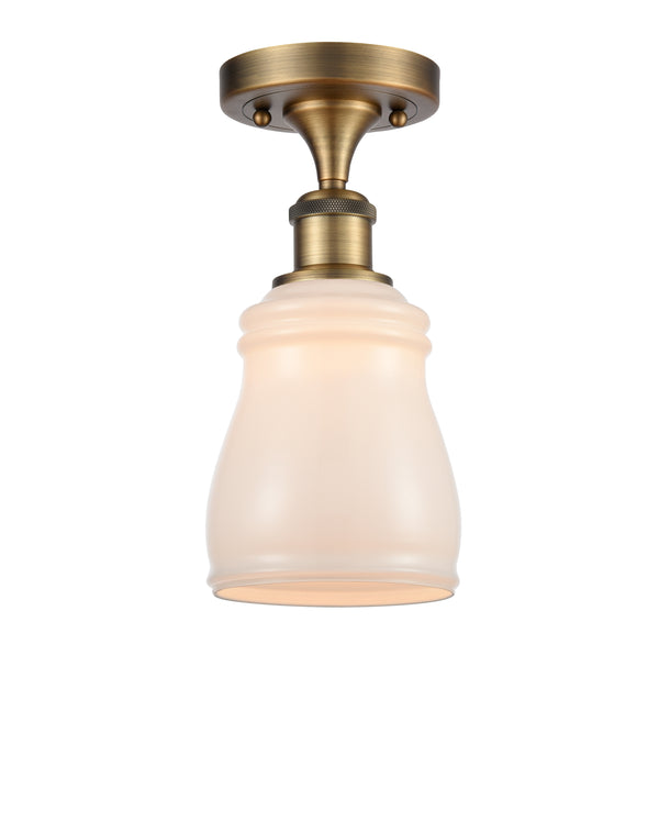 Innovations Lighting Ellery 1 Light Semi-Flush Mount Part Of The Ballston Collection 516-1C-BB-G391-LED