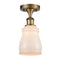 Innovations Lighting Ellery 1 Light Semi-Flush Mount Part Of The Ballston Collection 516-1C-BB-G391-LED