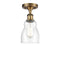 Innovations Lighting Ellery 1 Light Semi-Flush Mount Part Of The Ballston Collection 516-1C-BB-G394