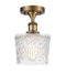 Innovations Lighting Niagra 1 Light Semi-Flush Mount Part Of The Ballston Collection 516-1C-BB-G402-LED