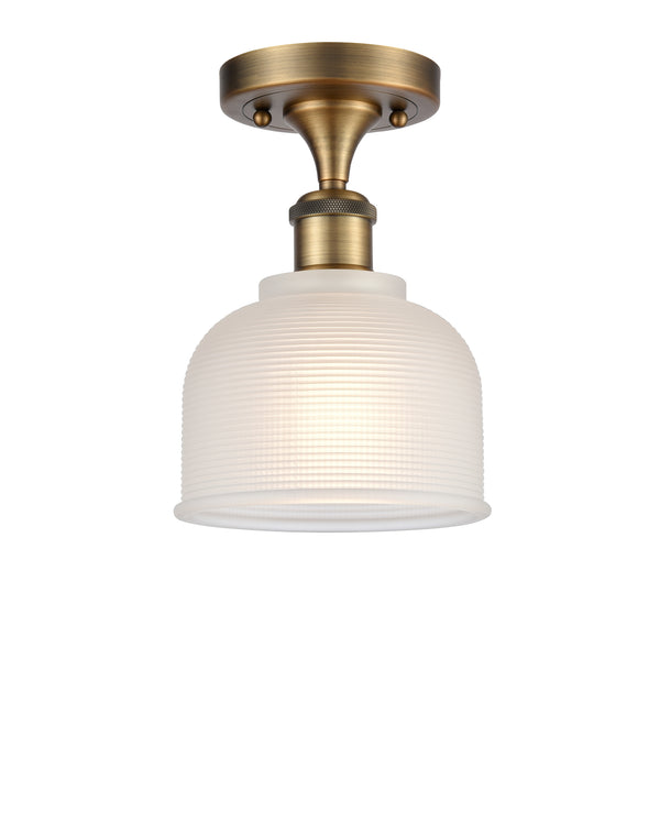 Innovations Lighting Dayton 1 Light Semi-Flush Mount Part Of The Ballston Collection 516-1C-BB-G411-LED