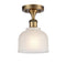 Innovations Lighting Dayton 1 Light Semi-Flush Mount Part Of The Ballston Collection 516-1C-BB-G411-LED