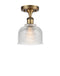 Innovations Lighting Dayton 1 Light Semi-Flush Mount Part Of The Ballston Collection 516-1C-BB-G412-LED