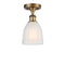 Innovations Lighting Brookfield 1 Light Semi-Flush Mount Part Of The Ballston Collection 516-1C-BB-G441