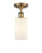 Innovations Lighting Clymer 1 Light Semi-Flush Mount Part Of The Ballston Collection 516-1C-BB-G801-LED