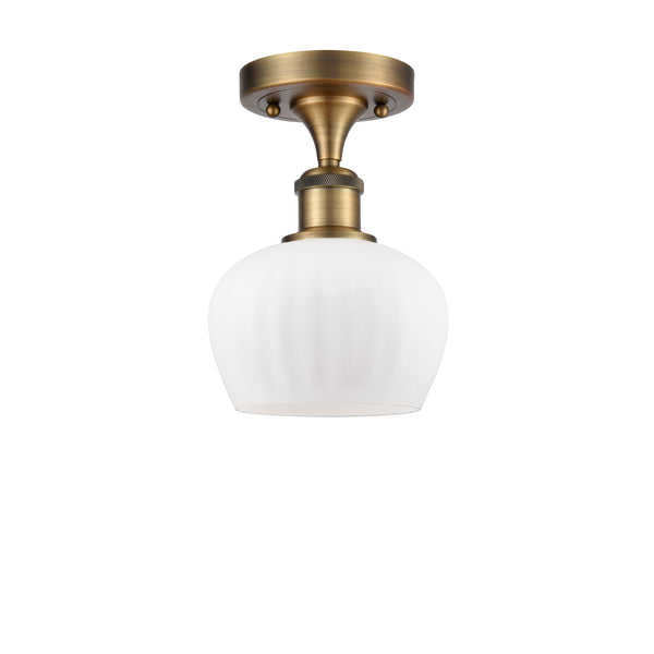 Innovations Lighting Fenton 1 Light Semi-Flush Mount Part Of The Ballston Collection 516-1C-BB-G91