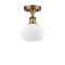 Innovations Lighting Fenton 1 Light Semi-Flush Mount Part Of The Ballston Collection 516-1C-BB-G91
