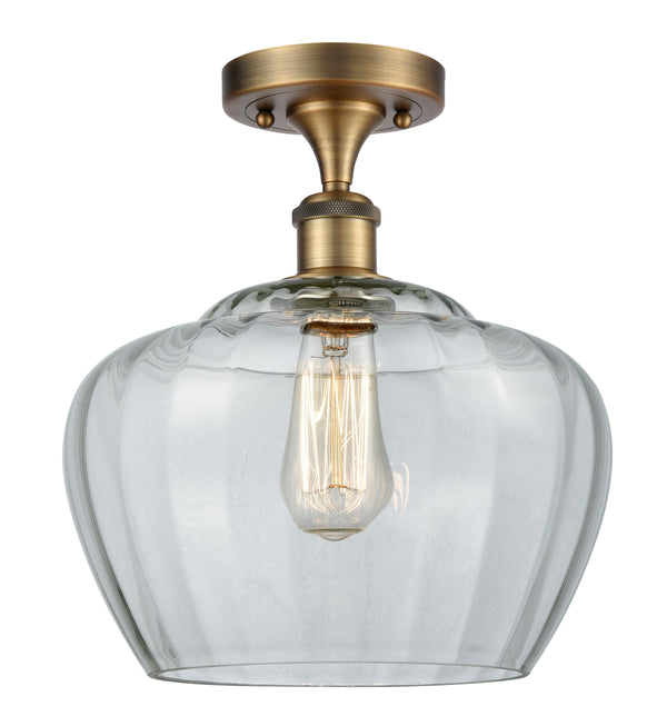 Innovations Lighting Large Fenton 1 Light Semi-Flush Mount Part Of The Ballston Collection 516-1C-BB-G92-L