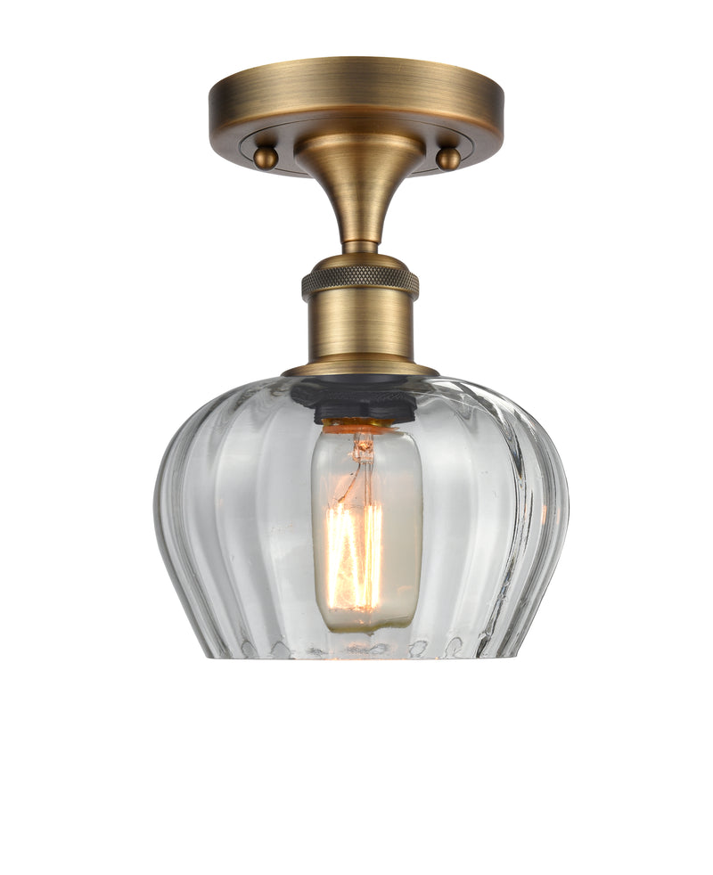 Innovations Lighting Fenton 1 Light Semi-Flush Mount Part Of The Ballston Collection 516-1C-BB-G92-LED