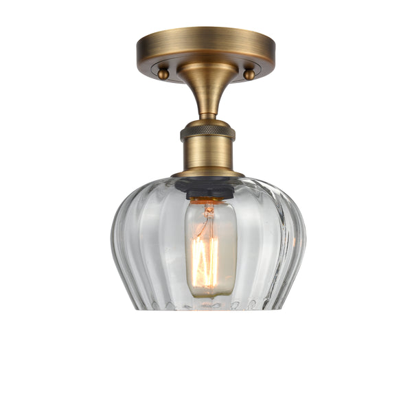 Innovations Lighting Fenton 1 Light Semi-Flush Mount Part Of The Ballston Collection 516-1C-BB-G92