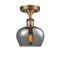Innovations Lighting Fenton 1 Light Semi-Flush Mount Part Of The Ballston Collection 516-1C-BB-G93