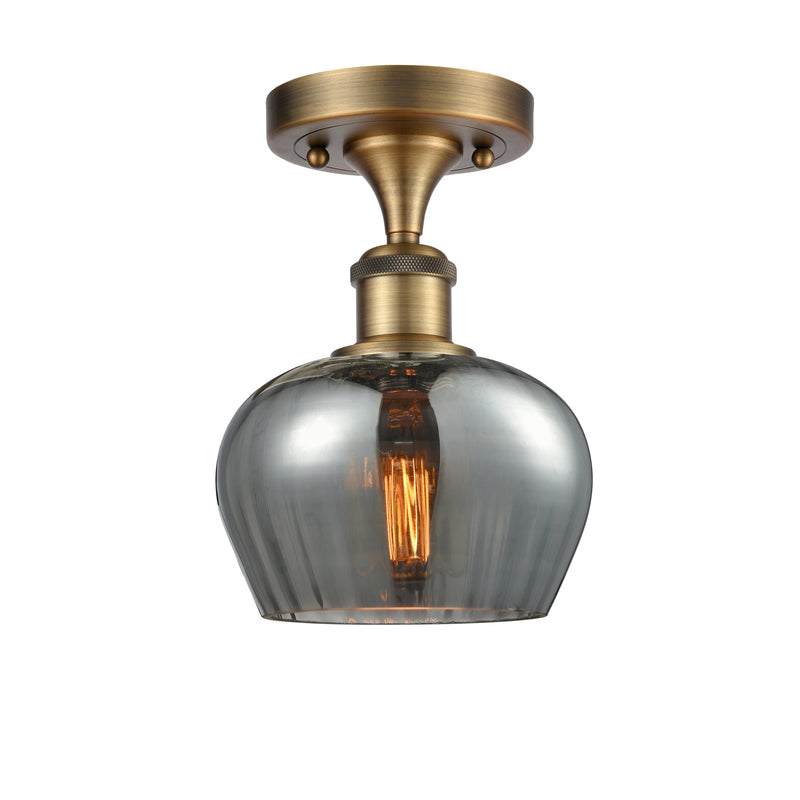 Innovations Lighting Fenton 1 Light Semi-Flush Mount Part Of The Ballston Collection 516-1C-BB-G93