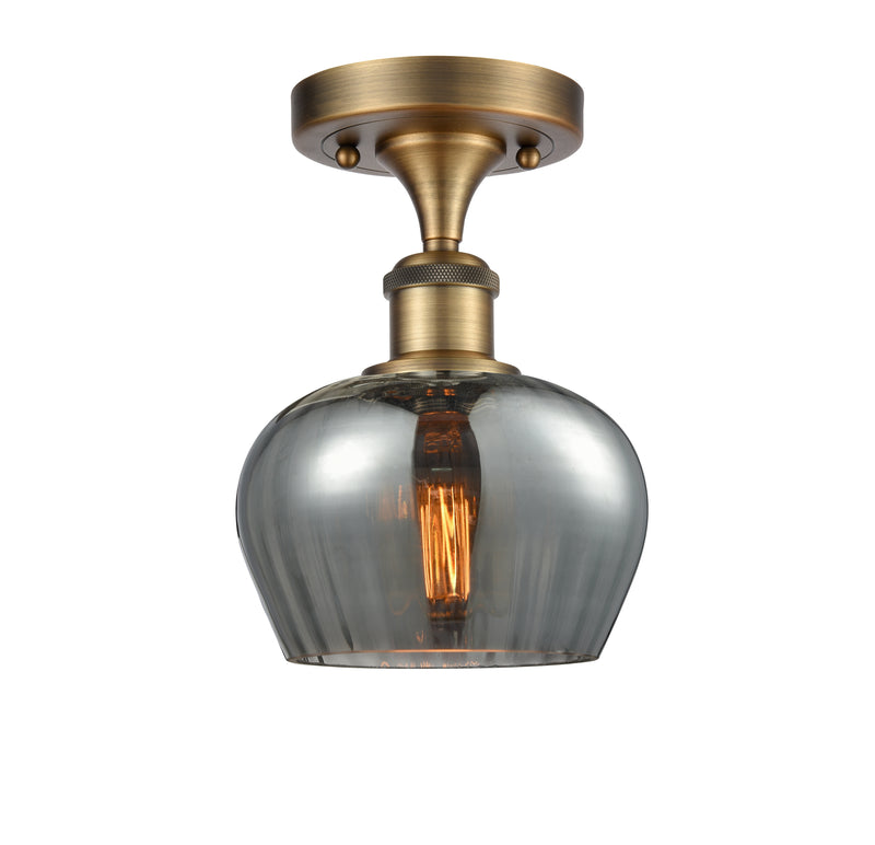 Innovations Lighting Fenton 1 Light Semi-Flush Mount Part Of The Ballston Collection 516-1C-BB-G93-LED