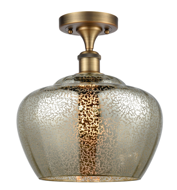 Innovations Lighting Large Fenton 1 Light Semi-Flush Mount Part Of The Ballston Collection 516-1C-BB-G96-L