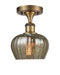 Innovations Lighting Fenton 1 Light Semi-Flush Mount Part Of The Ballston Collection 516-1C-BB-G96-LED