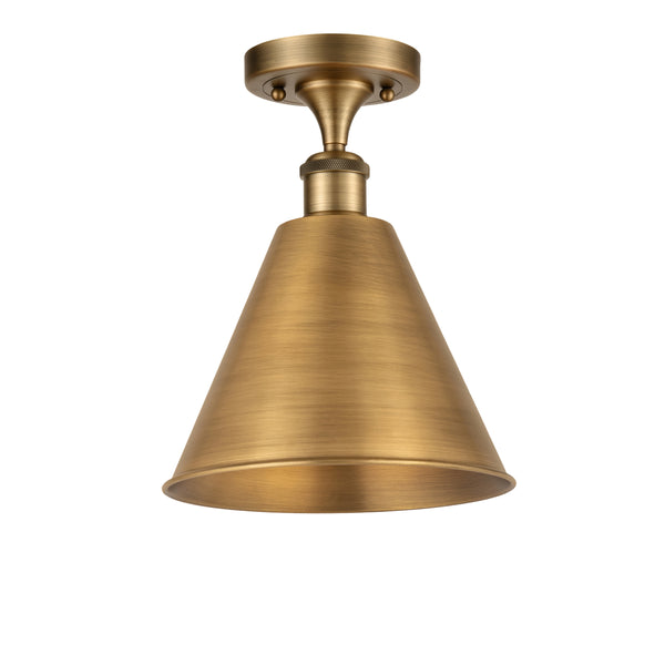 Innovations Lighting Ballston Cone 1 Light" Semi-Flush Mount 516-1C-BB-MBC-12-BB