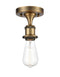 Innovations Lighting Bare Bulb 1 Light Semi-Flush Mount Part Of The Ballston Collection 516-1C-BB-LED