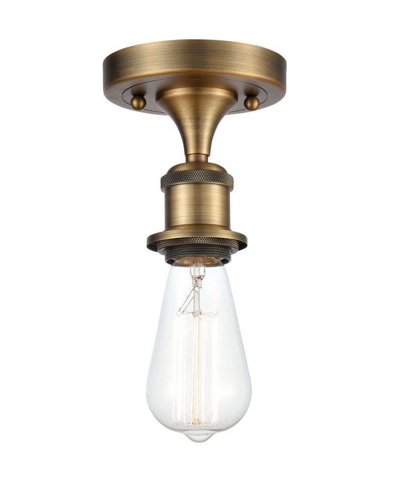 Innovations Lighting Bare Bulb 1 Light Semi-Flush Mount Part Of The Ballston Collection 516-1C-BB-LED