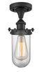 Innovations Lighting Kingsbury 1 Light Flush Mount Part Of The Austere Collection 516-1C-BK-CE231-CL