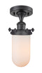 Innovations Lighting Kingsbury 1 Light Flush Mount Part Of The Austere Collection 516-1C-BK-CE231-W