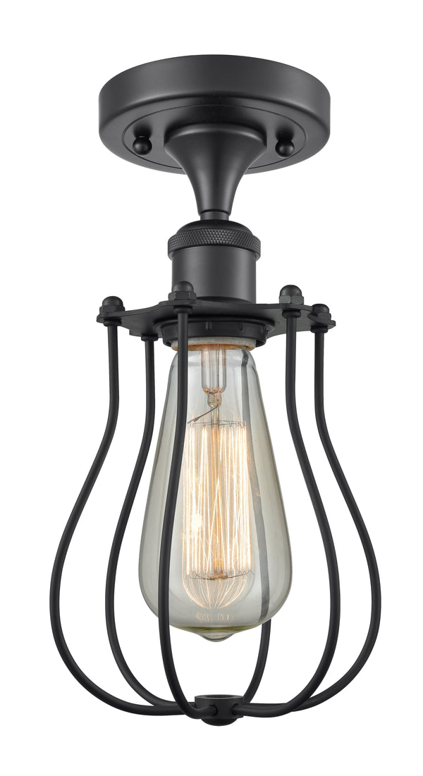 Innovations Lighting Barrington 1 Light Flush Mount Part Of The Austere Collection 516-1C-BK-CE513-BK-LED