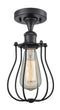 Innovations Lighting Barrington 1 Light Flush Mount Part Of The Austere Collection 516-1C-BK-CE513-BK-LED