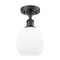 Innovations Lighting Belfast 1 Light Semi-Flush Mount Part Of The Ballston Collection 516-1C-BK-G101