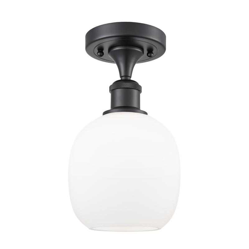 Innovations Lighting Belfast 1 Light Semi-Flush Mount Part Of The Ballston Collection 516-1C-BK-G101