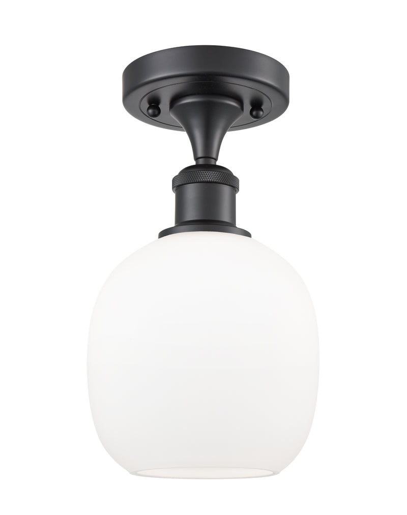 Innovations Lighting Belfast 1 Light Semi-Flush Mount Part Of The Ballston Collection 516-1C-BK-G101-LED