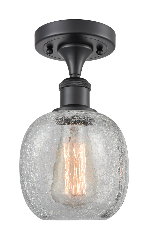 Innovations Lighting Belfast 1 Light Semi-Flush Mount Part Of The Ballston Collection 516-1C-BK-G105-LED