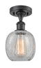 Innovations Lighting Belfast 1 Light Semi-Flush Mount Part Of The Ballston Collection 516-1C-BK-G105-LED