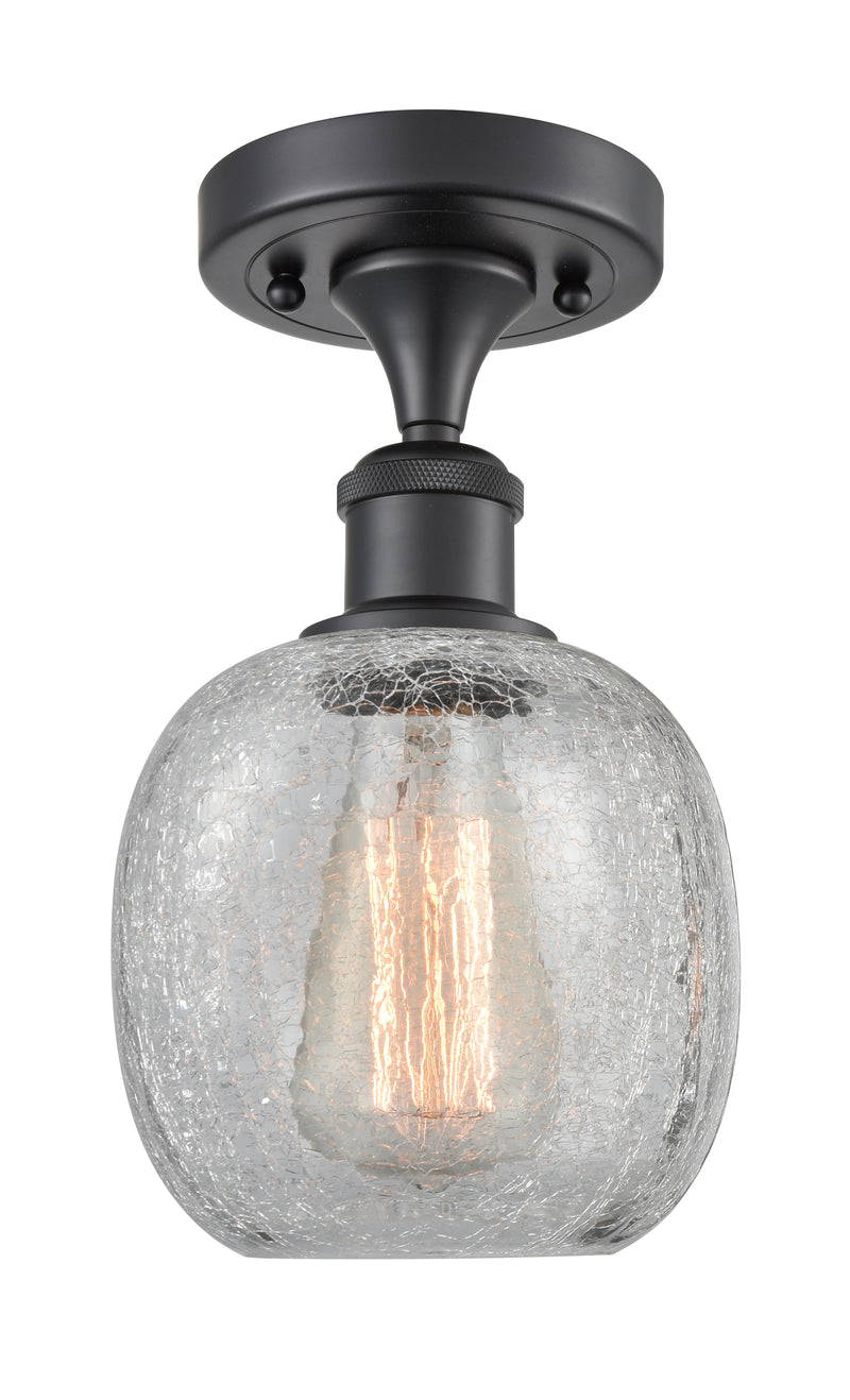 Innovations Lighting Belfast 1 Light Semi-Flush Mount Part Of The Ballston Collection 516-1C-BK-G105-LED