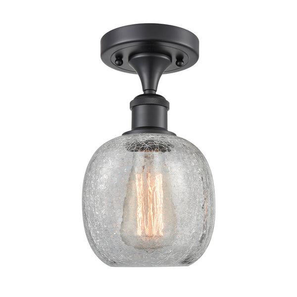 Innovations Lighting Belfast 1 Light Semi-Flush Mount Part Of The Ballston Collection 516-1C-BK-G105