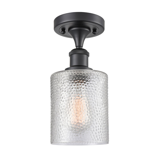 Innovations Lighting Cobbleskill 1 Light Semi-Flush Mount Part Of The Ballston Collection 516-1C-BK-G112