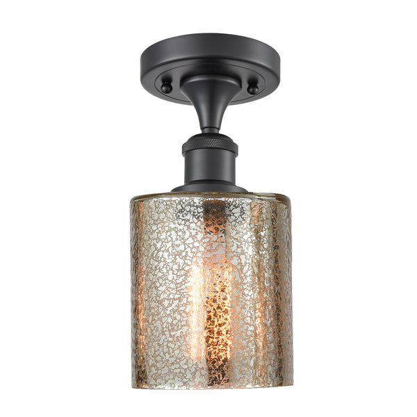 Innovations Lighting Cobbleskill 1 Light Semi-Flush Mount Part Of The Ballston Collection 516-1C-BK-G116