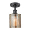 Innovations Lighting Cobbleskill 1 Light Semi-Flush Mount Part Of The Ballston Collection 516-1C-BK-G116
