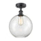 Innovations Lighting Athens 1 Light 10" Semi-Flush Mount 516-1C-BK-G122-10