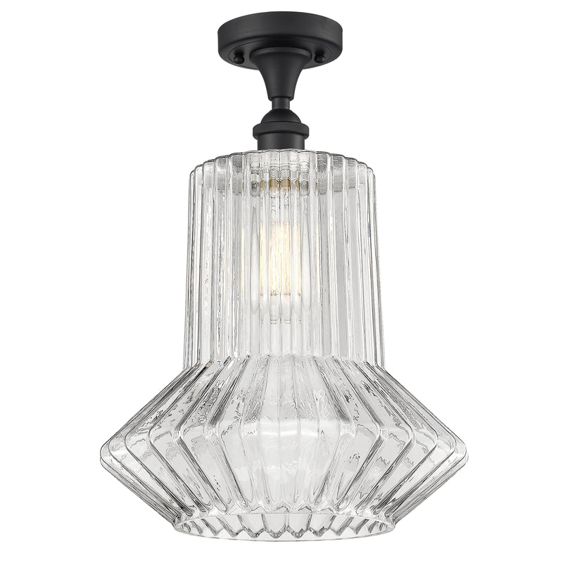 Innovations Lighting Springwater 1 Light Semi-Flush Mount Part Of The Ballston Collection 516-1C-BK-G212