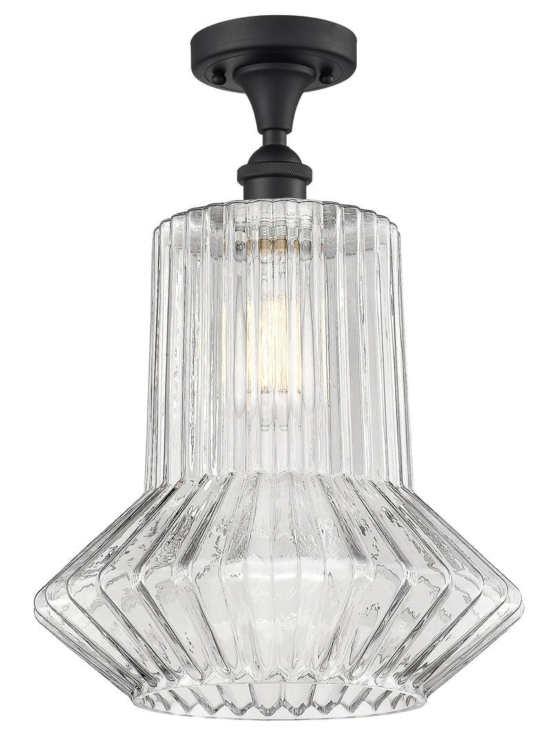Innovations Lighting Springwater 1 Light Semi-Flush Mount Part Of The Ballston Collection 516-1C-BK-G212-LED