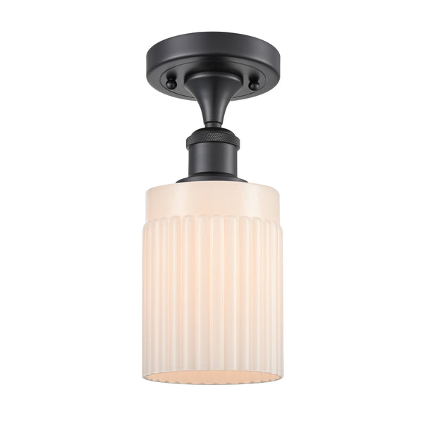 Innovations Lighting Hadley 1 Light Semi-Flush Mount Part Of The Ballston Collection 516-1C-BK-G341
