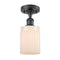Innovations Lighting Hadley 1 Light Semi-Flush Mount Part Of The Ballston Collection 516-1C-BK-G341