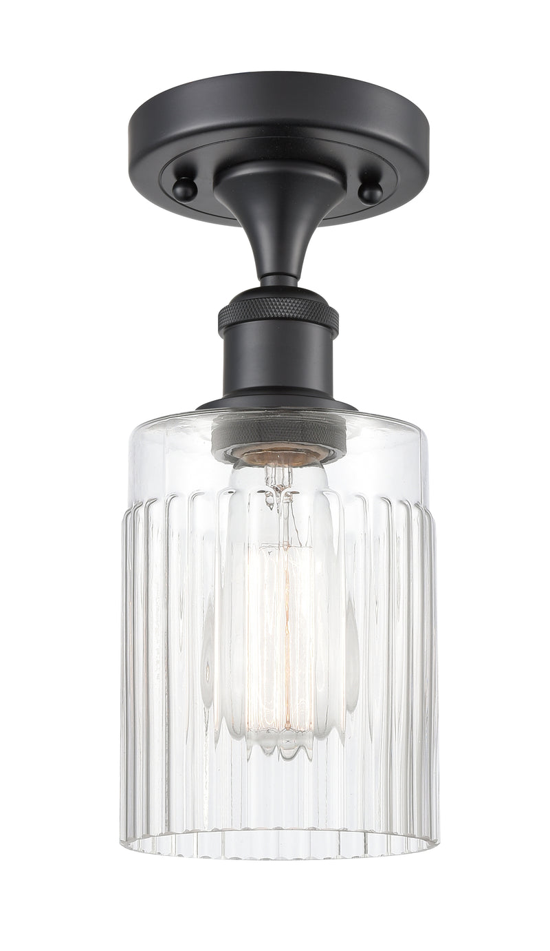 Innovations Lighting Hadley 1 Light Semi-Flush Mount Part Of The Ballston Collection 516-1C-BK-G342-LED