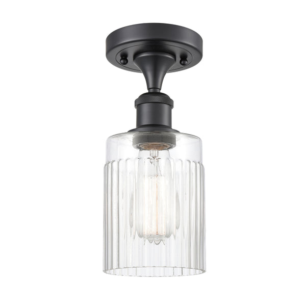 Innovations Lighting Hadley 1 Light Semi-Flush Mount Part Of The Ballston Collection 516-1C-BK-G342