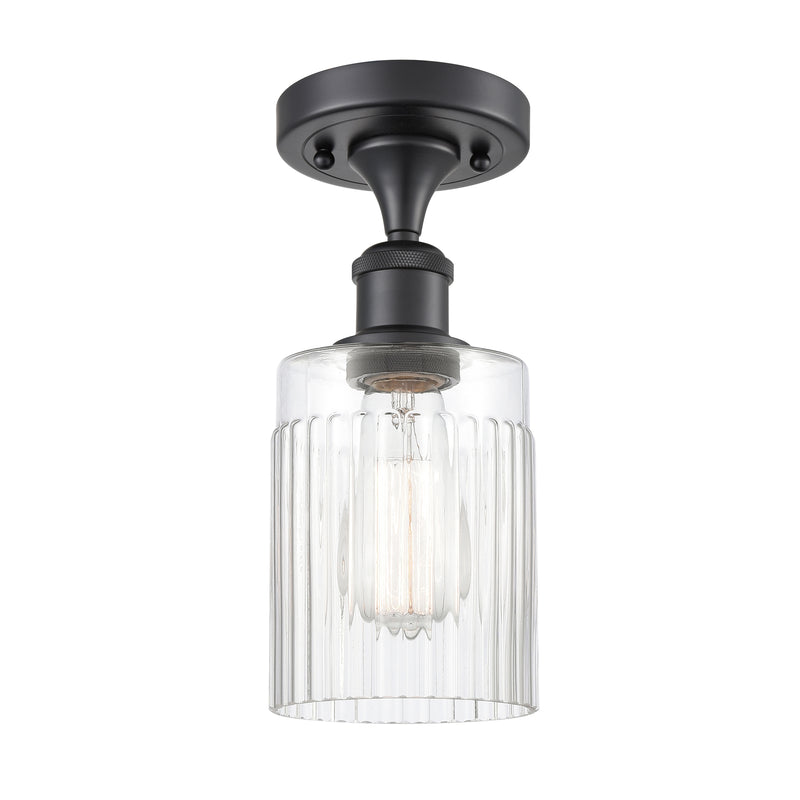 Innovations Lighting Hadley 1 Light Semi-Flush Mount Part Of The Ballston Collection 516-1C-BK-G342