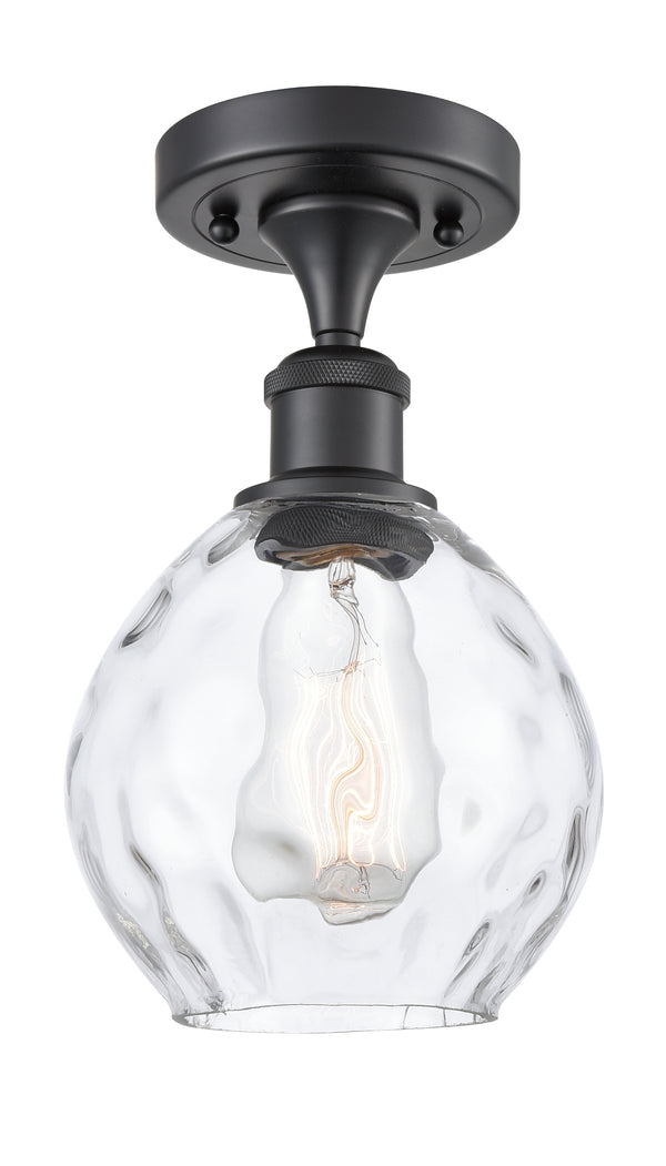 Innovations Lighting Small Waverly 1 Light Semi-Flush Mount Part Of The Ballston Collection 516-1C-BK-G362-LED