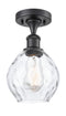 Innovations Lighting Small Waverly 1 Light Semi-Flush Mount Part Of The Ballston Collection 516-1C-BK-G362-LED