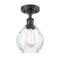 Innovations Lighting Small Waverly 1 Light Semi-Flush Mount Part Of The Ballston Collection 516-1C-BK-G362
