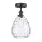 Innovations Lighting Large Waverly 1 Light Semi-Flush Mount Part Of The Ballston Collection 516-1C-BK-G372