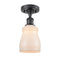 Innovations Lighting Ellery 1 Light Semi-Flush Mount Part Of The Ballston Collection 516-1C-BK-G391