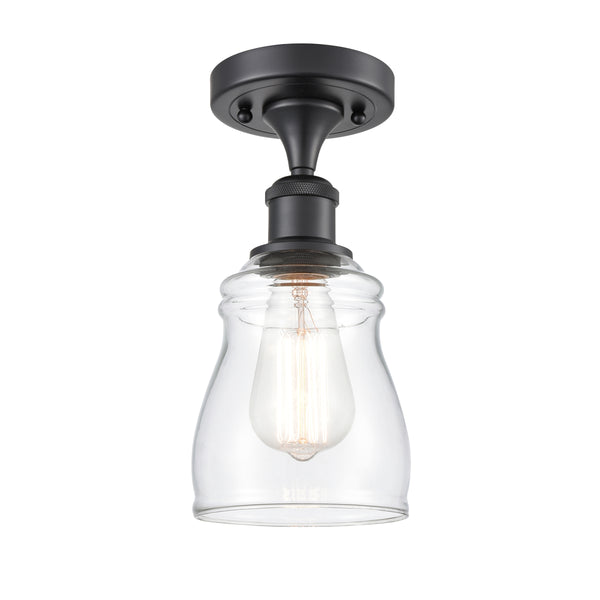 Innovations Lighting Ellery 1 Light Semi-Flush Mount Part Of The Ballston Collection 516-1C-BK-G392
